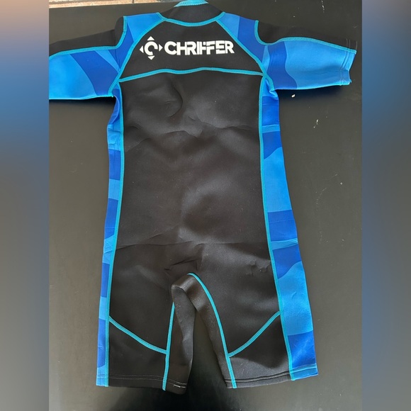 Chriffer Kids Wetsuit for Girls Boys 2mm Thermal Blue Size XL - Picture 2 of 6
